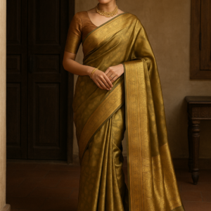 Svarna Sutra – Handwoven Silk Saree